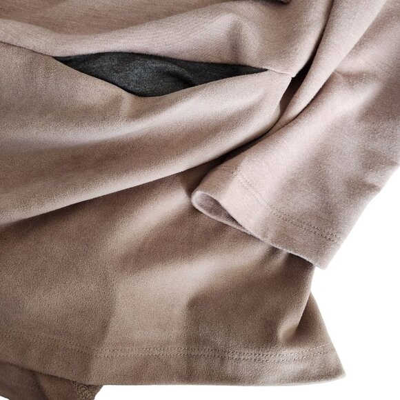 LOGO Lounge by Lori‎ Goldstein Womens Cardigan L Draped Open Front Lagenlook - Picture 10 of 11